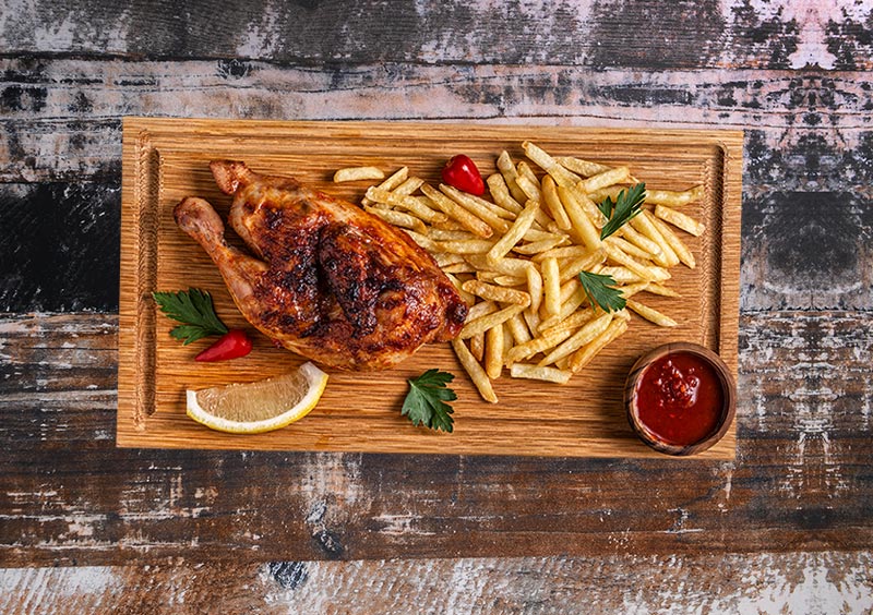 Medium Chicken and Chips