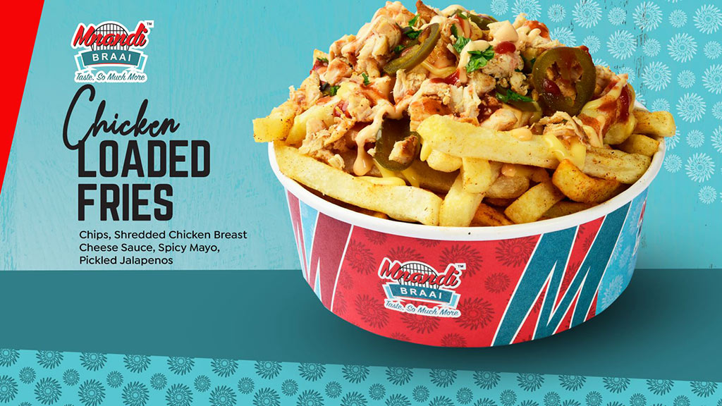 Chicken Loaded Fries menu card