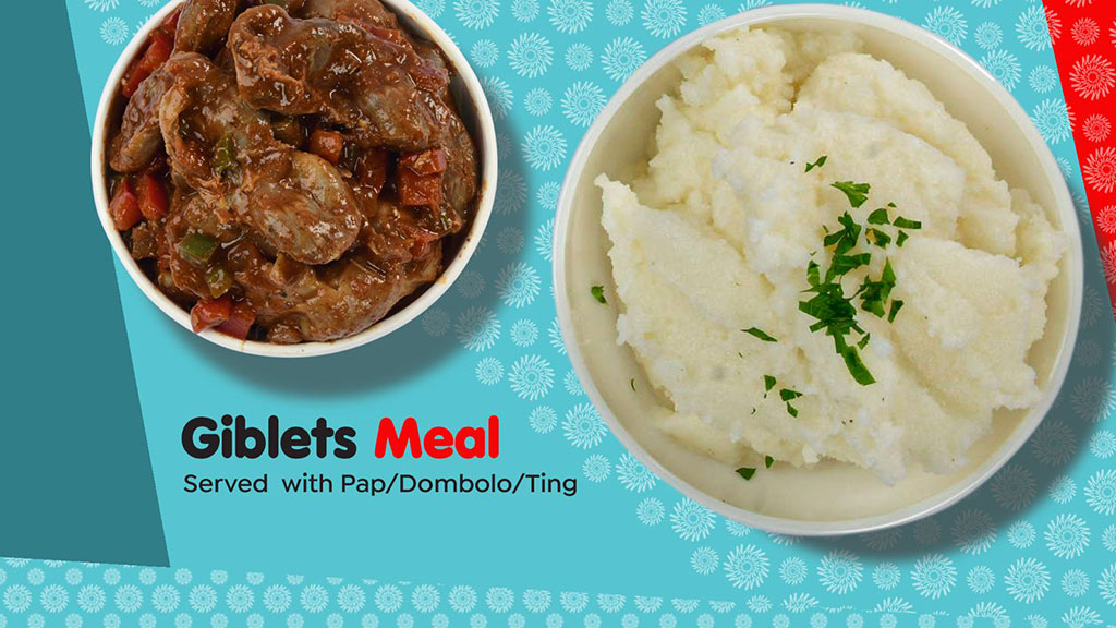 Giblets Meal menu card