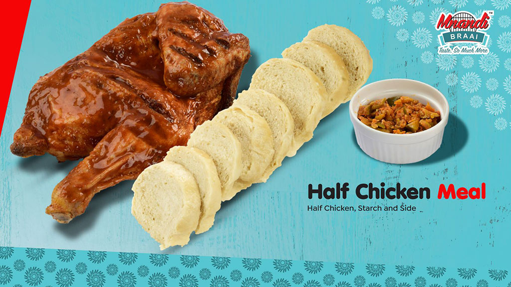 Half Chicken Meal menu card