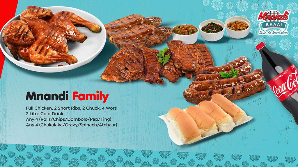Mnandi Family menu card