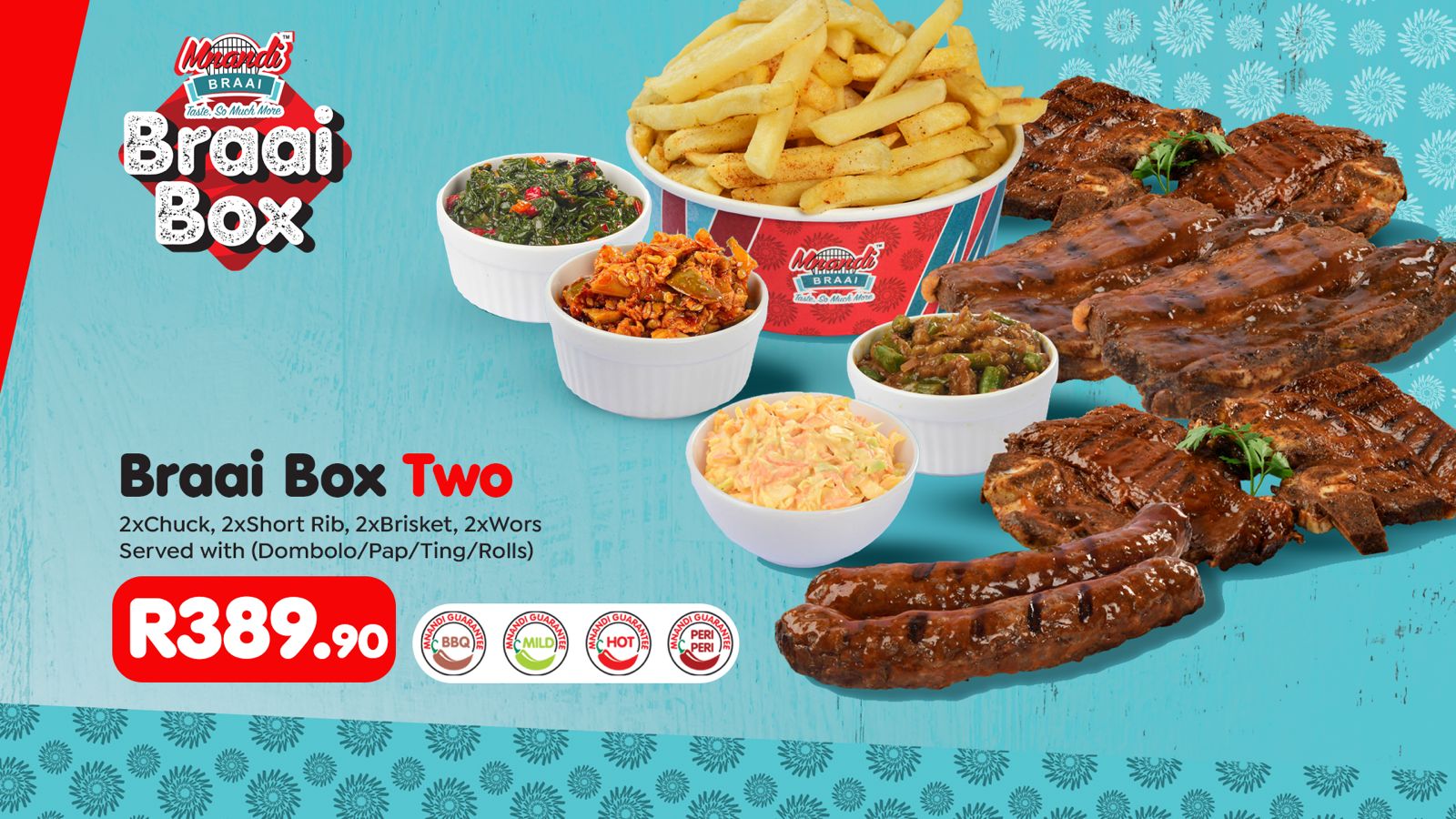 Braai Box Two menu card