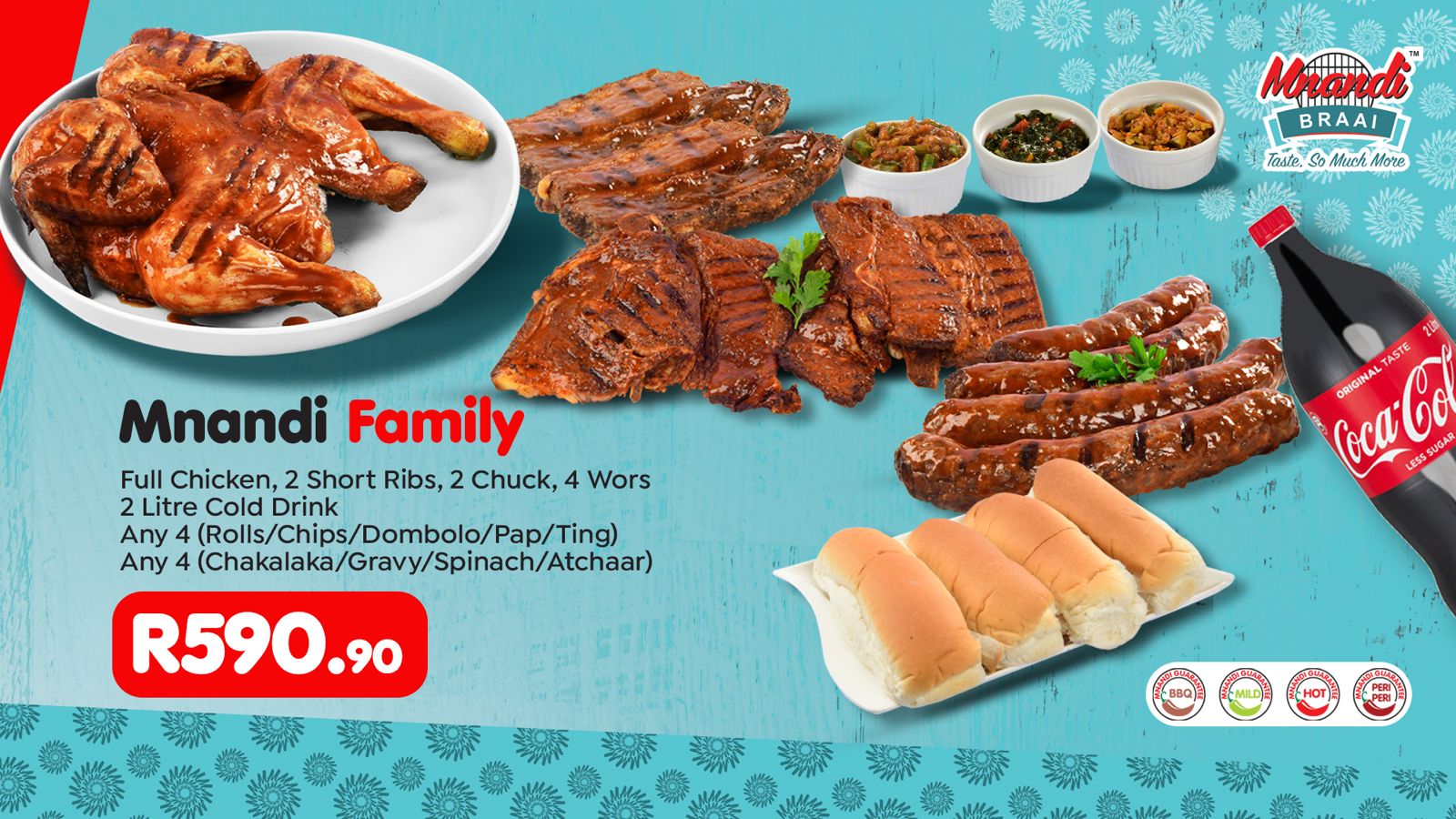 Mnandi Family menu card